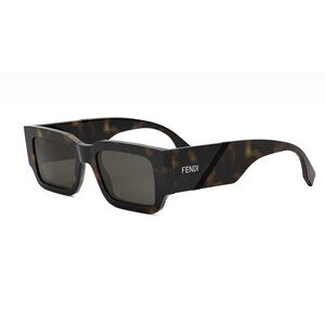 NEW FENDI SUNGLASSES, HAVANA UNISEX EYEWEAR FENDI FE40131I 52A